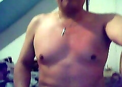 Asian mature wanking