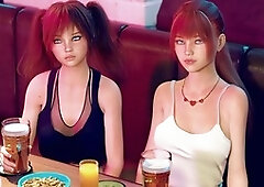 PC game with double homework action featuring big boobs