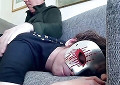 Amateur boy Oznob Oznofla faces the dreaded triple cane in a hot humiliation scene