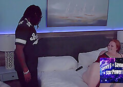 Mr. Majic Catches Redhead BBW Julie Ginger in the Act!