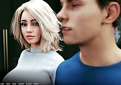 Interactive visual novel featuring a teen and big boobs in Aoa Academy