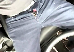 Camper getting off in the mutt park. Lay back, glob trousers and jism on my seat and myself.