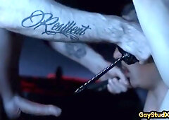 Stud Gay Fucks Nympho Gay In Anal Hole In Missionary