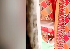 Today Exclusive- Mature Aunty Out Door Cloths Wearing Record In Hidden Cam