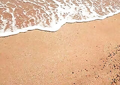 Stranger cum in my pants on the beach Risky public Creampi