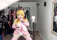 Kigurumi vinyl Costume Play Miku Breathplay and Electro-Hitachi