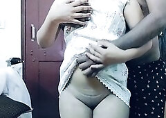 Teen cutie enjoys upskirt fun in HD video and steamy make-out session