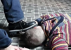 Leather and Foot Fetish Bear Threesome