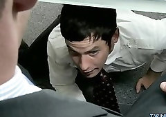 Hot son oral sex and facial