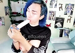 POV sucking your ramrod whilst i play with my large bazookas