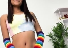 Allison Sweet - Her first BUKKAKE!