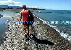 I shag on a public beach and nutting two times