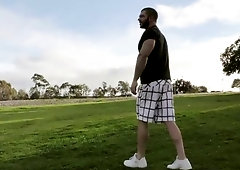 Bareback sodomy with horny amateurs Arnie and Curtis