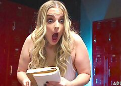 Masseuse Codi Vore surprised about her BULGE!