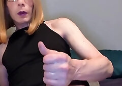 Tranny Micha Pops....and Shoots A Load....and...