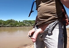 public cumming with vibrator