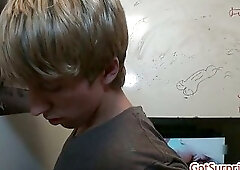 Teen straight dude cock sucked