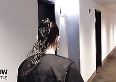My maid let me cum in her throat after this babe seen my jock was large