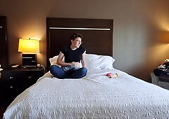 Trans Femboy Uses Toys To Cum For You In His Hotel Room Amateur Video