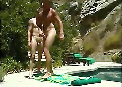 Lustful Guys Protected Outdoor Banging