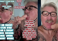 DEGRADING HARASSMENT OF FAGGOT STEVE RYAN PROCEEDS