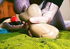 Big dick solo, men masturbating solo, fucking fleshlight