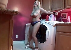 Large Tit mother I'd like to fuck Devon Lee Gets Tied, Gagged And Then Vagina Banged In The Laundry Room