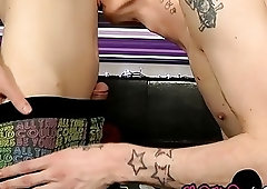 Emo gay bent over by his boyfriend and dicked down