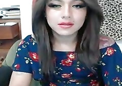 Beautiful Kimberly cums thick load and tastes it