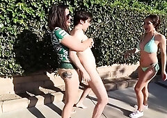 Lady V Goddess Rocky Creepy Neighbor Ballbusting