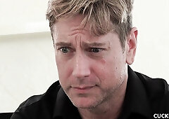 Cuckold enjoys watching as Natalia Starr gets dicked down