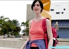 Tall teen amateur analfucked in oldman trio