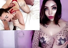 Charming cheating lover seduces with her curves and blowjobs