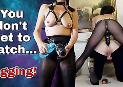 Training Zero You Dont Get To Watch Pegging! Femdom Anal Slave