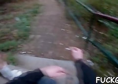 Horny girl opens legs without knowing about a hidden camera