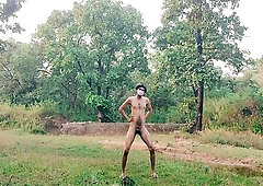 Sexy Men Dancing Full Nude In Forest Cumshot