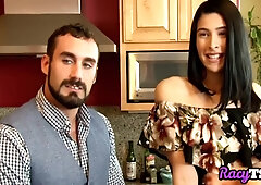 Trans Babe Drilled In Erotic Couple During Awkward Encounter