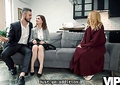 VIP4K. Surprise three-some...With our older and Princess Lili