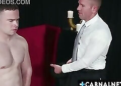 Apprentice Marcus McNeill Rides Dildos and Gets Fucked by Master Lucas Jake