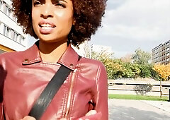 Talented hottie bends down to caress a dick with her tongue