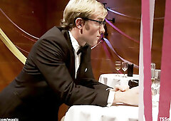 Party Trans anal fucking blond guy