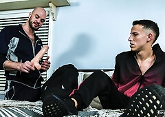 Des Irez & Cliff Jensen testing their new anal toy