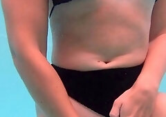 Public Pool Orgasm: Teen Babe's Solo Webcam Show