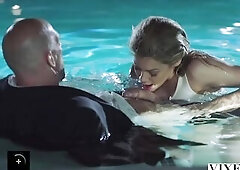 VIXEN Blond Riley Steele bangs her boss