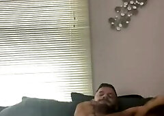 This muscle god undresses and jerks off