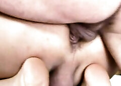 Charming Golden-haired T-girl Screwed Anally in a Hotel with a Thick Dong