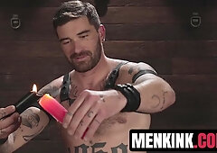 Phoenix Leo experiences first BDSM with Chris Damneds wild domination