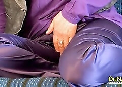 Horny Grandma Sensual Stroking and Fuck