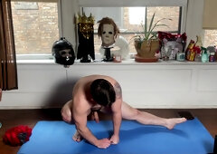 Danny Wilcoxx In Short Muscle Twink Stretches