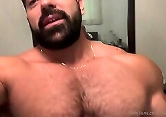 Damien Stone eats his own cum